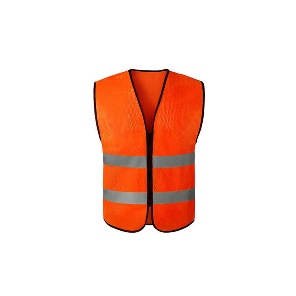 Orange Multi Pocket High Visibility Reflective Security Jacket