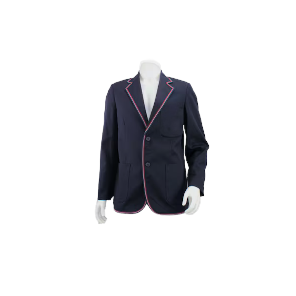 Premium Hospitality Service Blazer – Navy with Contrast Piping