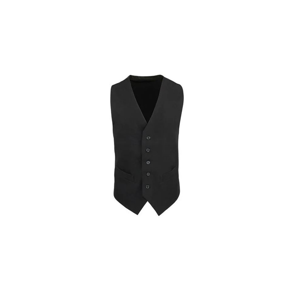 Classic Black Five-Button Suit Vest