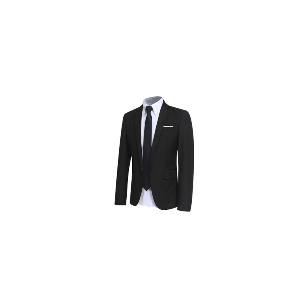 The Heritage Classic Black Two-Button Suit Jacket