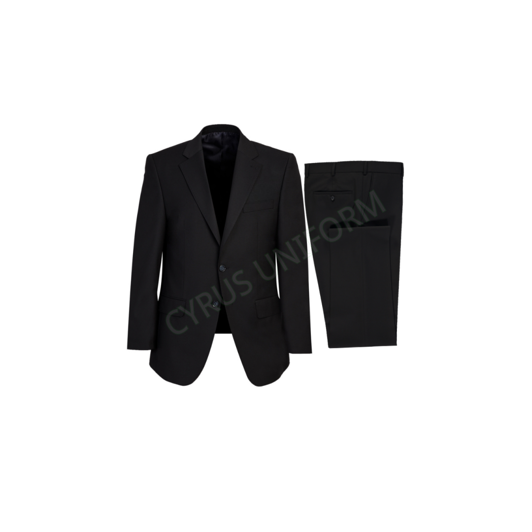 Men’s Formal Office Suit Set – Black